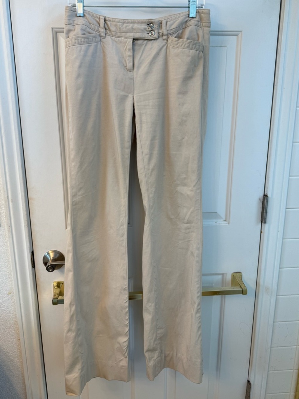 White House Black Market Tan Women's Straight Leg Pants